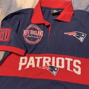 Mens New England Patriots Commemorative Polo